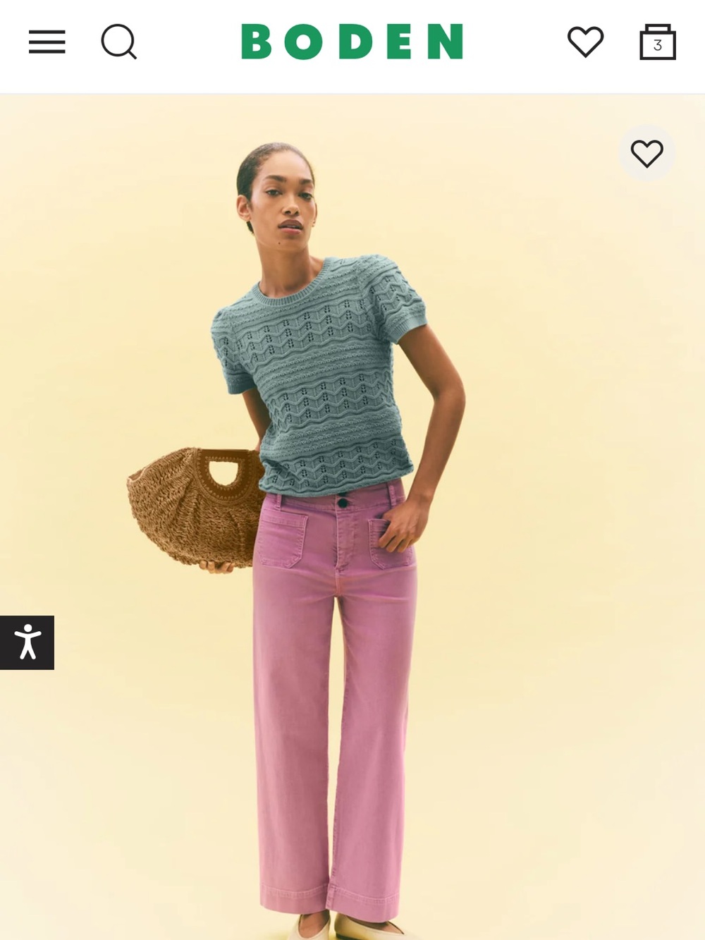 Boden Teal Knit Short-Sleeve Sweater- Monica Knitted Tee NWT